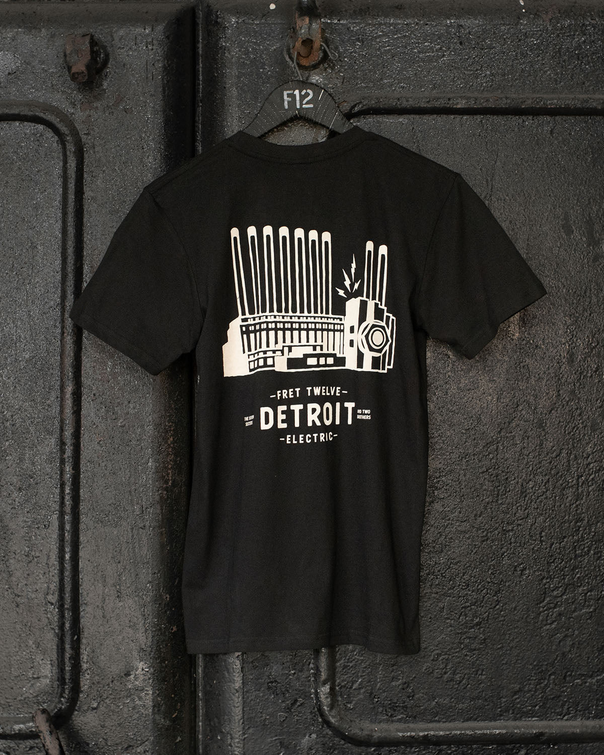 Detroit Power Plant Tee - Black Graphic Shirt | FRET12
