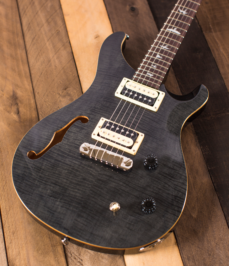 Prs se custom 22 semi hollow grey shop black