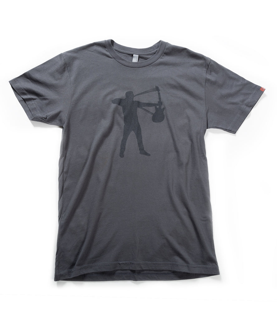 CLINT LOWERY (Sevendust) STRETCH YOUR STRINGS TEE – GRAY