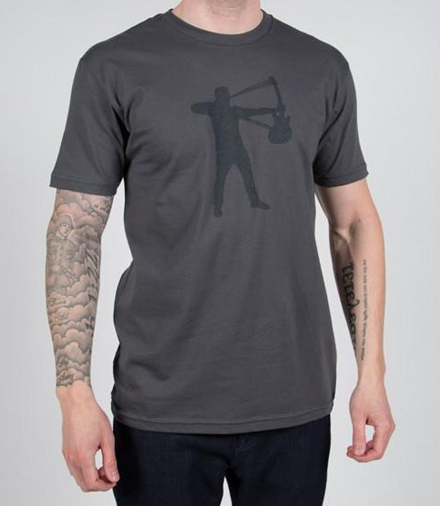 CLINT LOWERY (Sevendust) STRETCH YOUR STRINGS TEE – GRAY