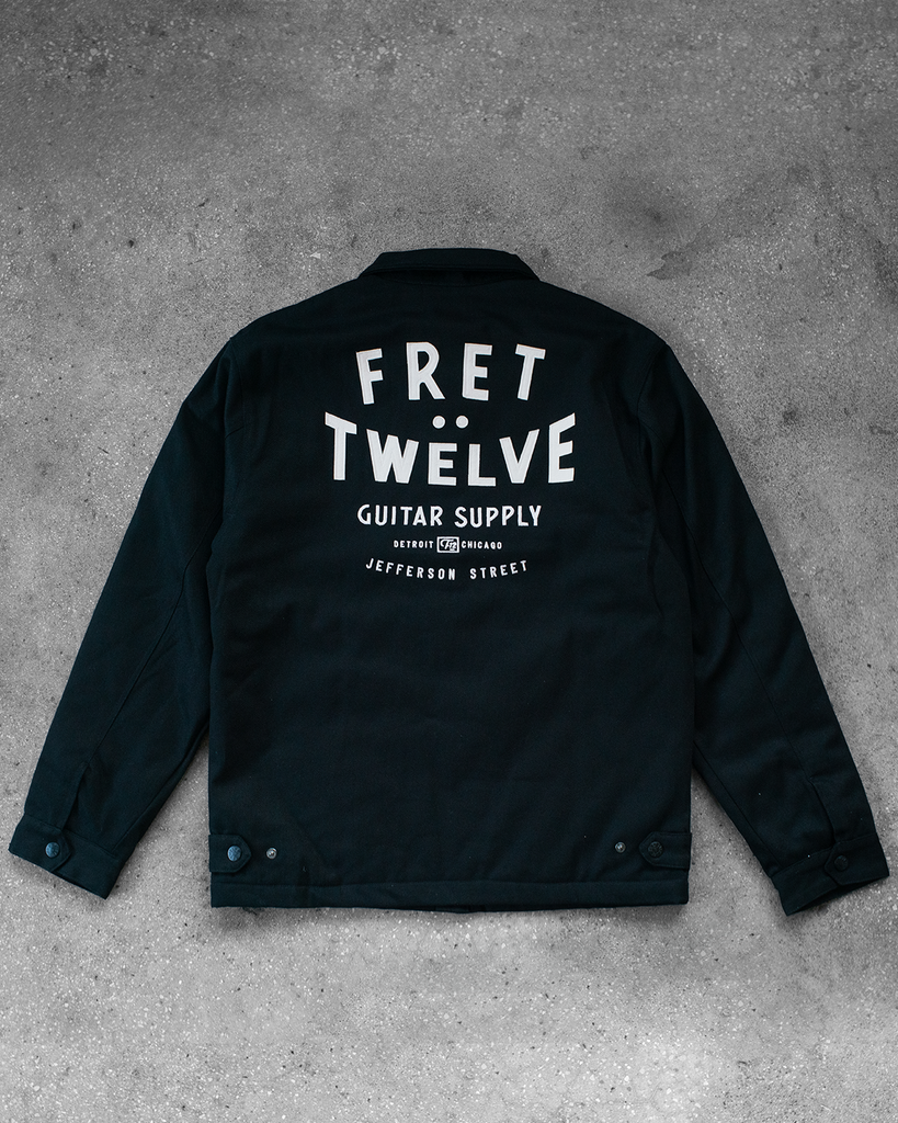 FRET12 - GUITAR SUPPLY WORK JACKET - BLACK