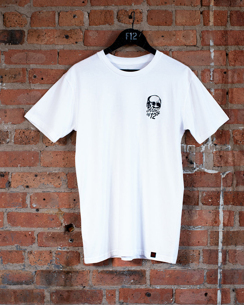 ARMY OF 12 TEE - WHITE