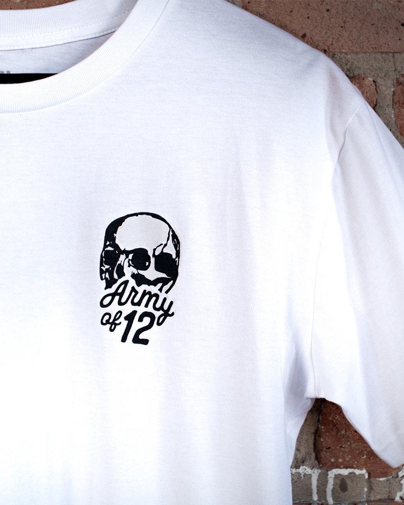 ARMY OF 12 TEE - WHITE