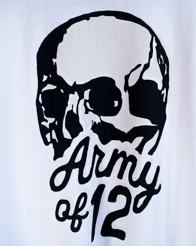 ARMY OF 12 TEE - WHITE