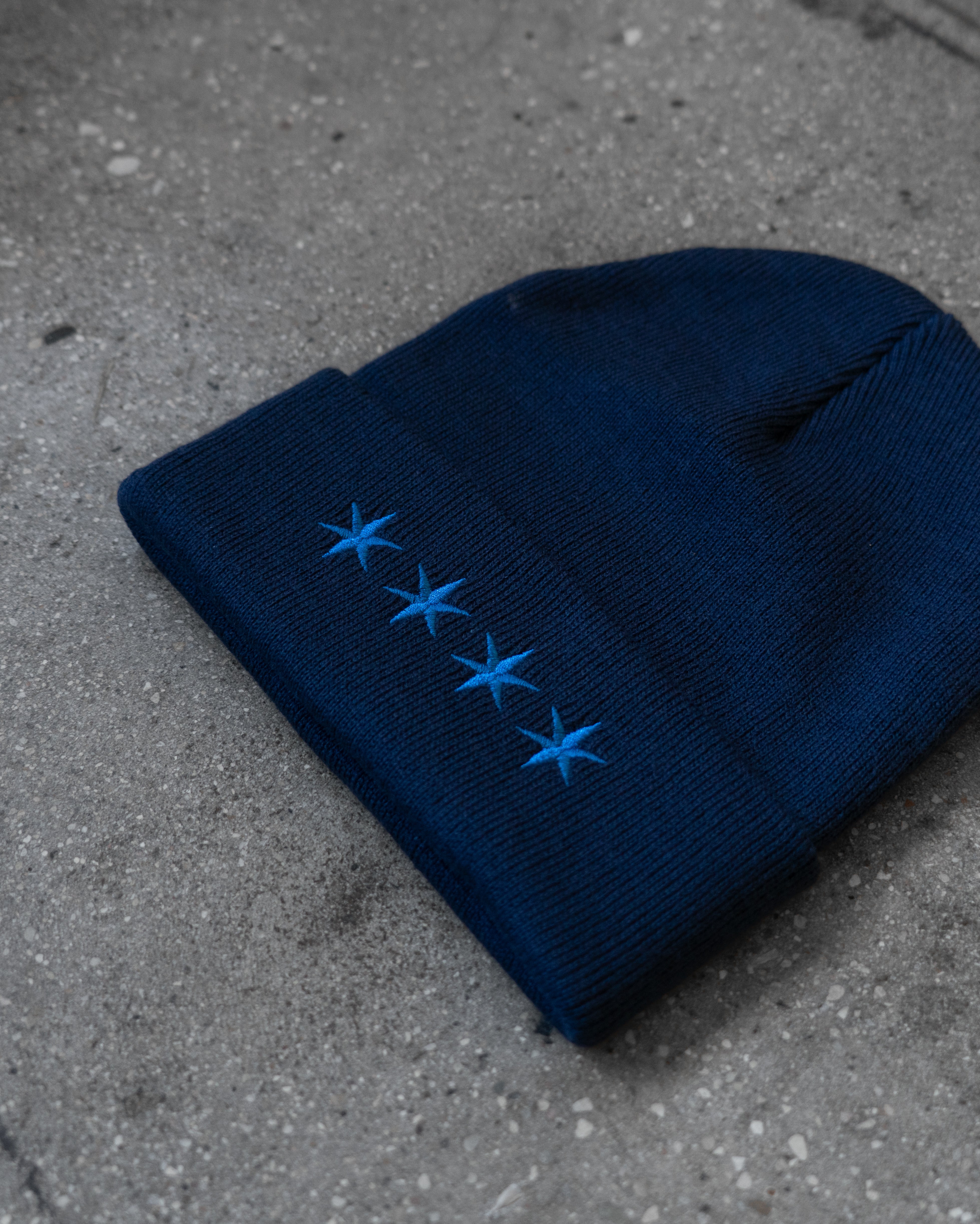 早い者勝ち） NOAH Tri-Color Beanie ブルー　ブラック Noah Tri-Color Beanie in Black : UK Outlet at SEIKK