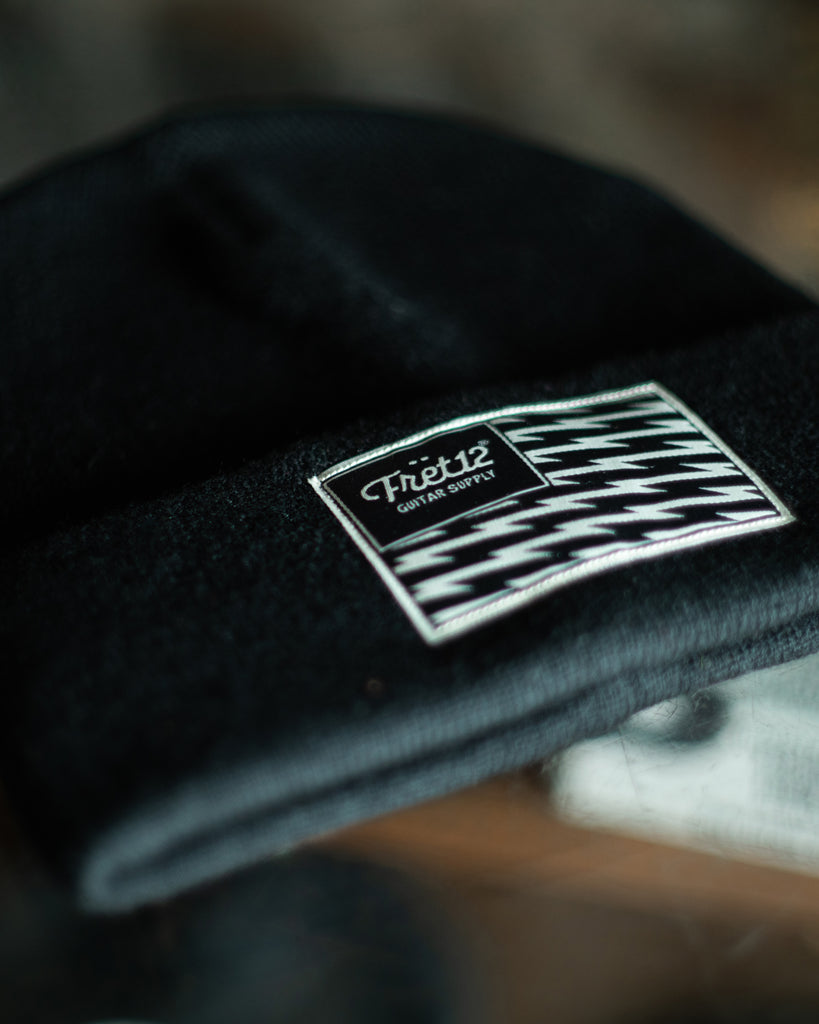 ELECTRIC FLAG BEANIE - BLACK