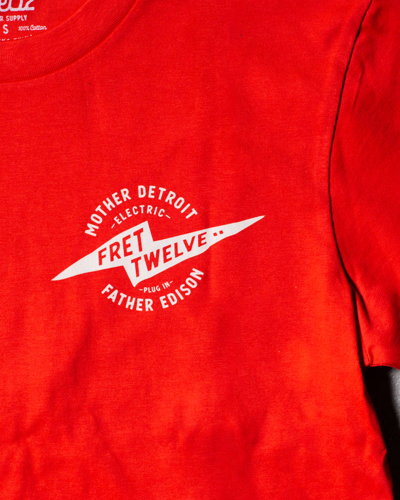 ELECTRIC DETROIT WINGS TEE - RED