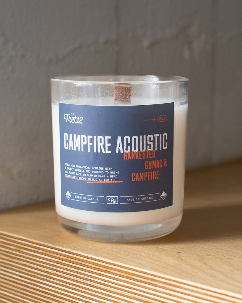 CAMPFIRE ACOUSTIC FRET12 CANDLE – LARGE 11 OZ