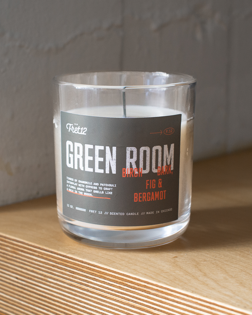 GREEN ROOM FRET12 CANDLE – LARGE 11 OZ