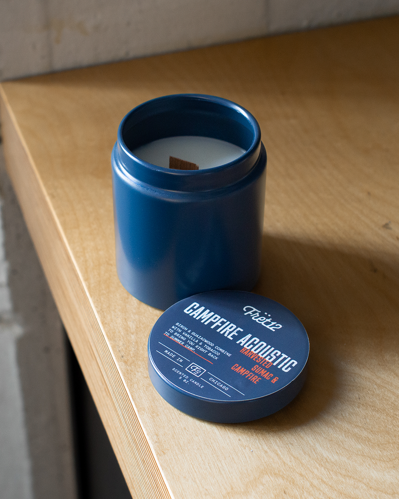 CAMPFIRE ACOUSTIC FRET12 CANDLE – MEDIUM 8OZ