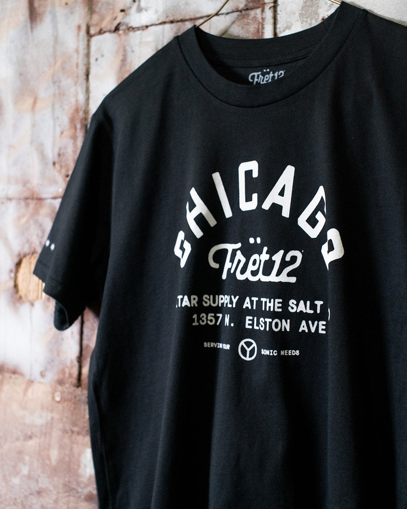GUITAR SUPPLY AT THE SALT SHED TEE - BLACK
