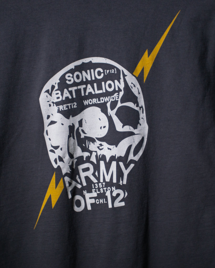 SONIC BATTALION TEE - CHARCOAL