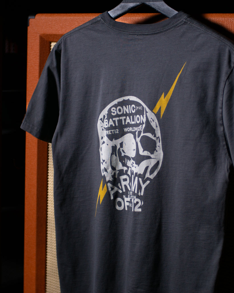 SONIC BATTALION TEE - CHARCOAL