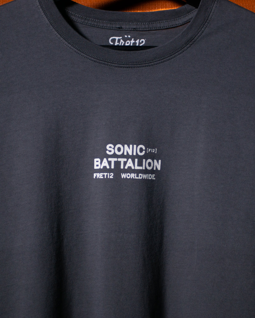 SONIC BATTALION TEE - CHARCOAL
