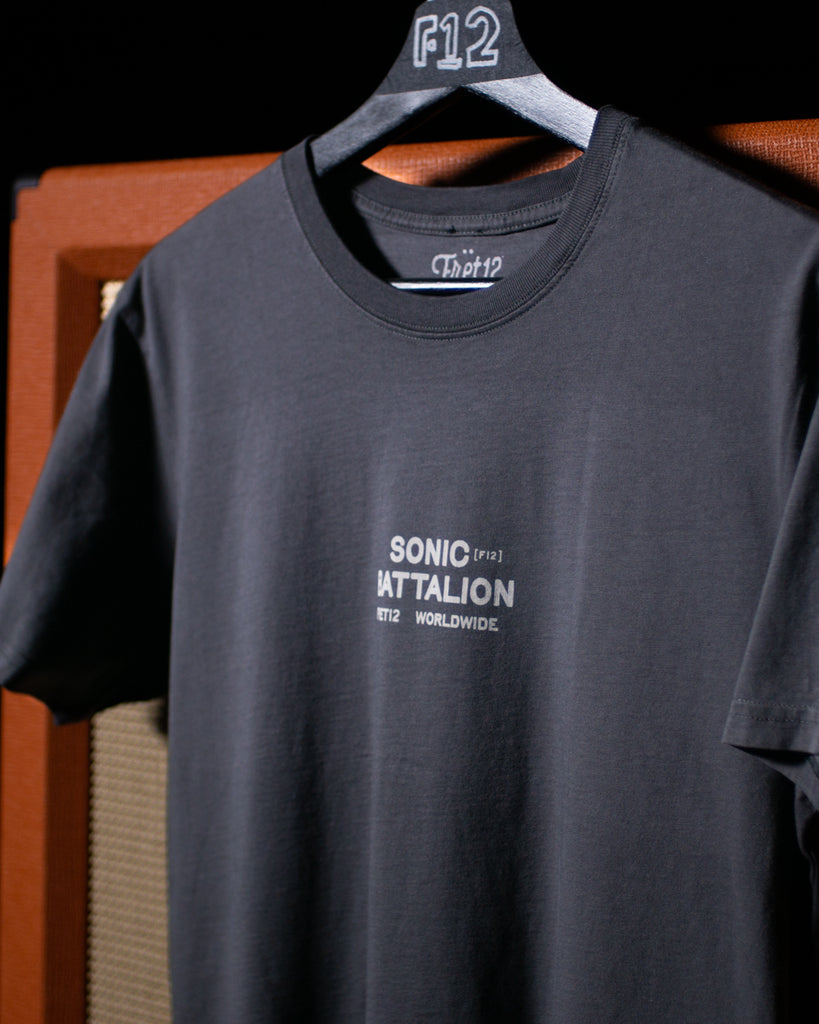 SONIC BATTALION TEE - CHARCOAL