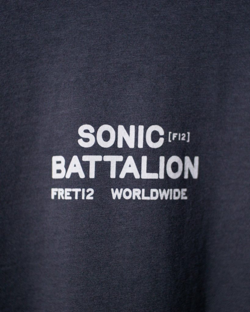 SONIC BATTALION TEE - CHARCOAL