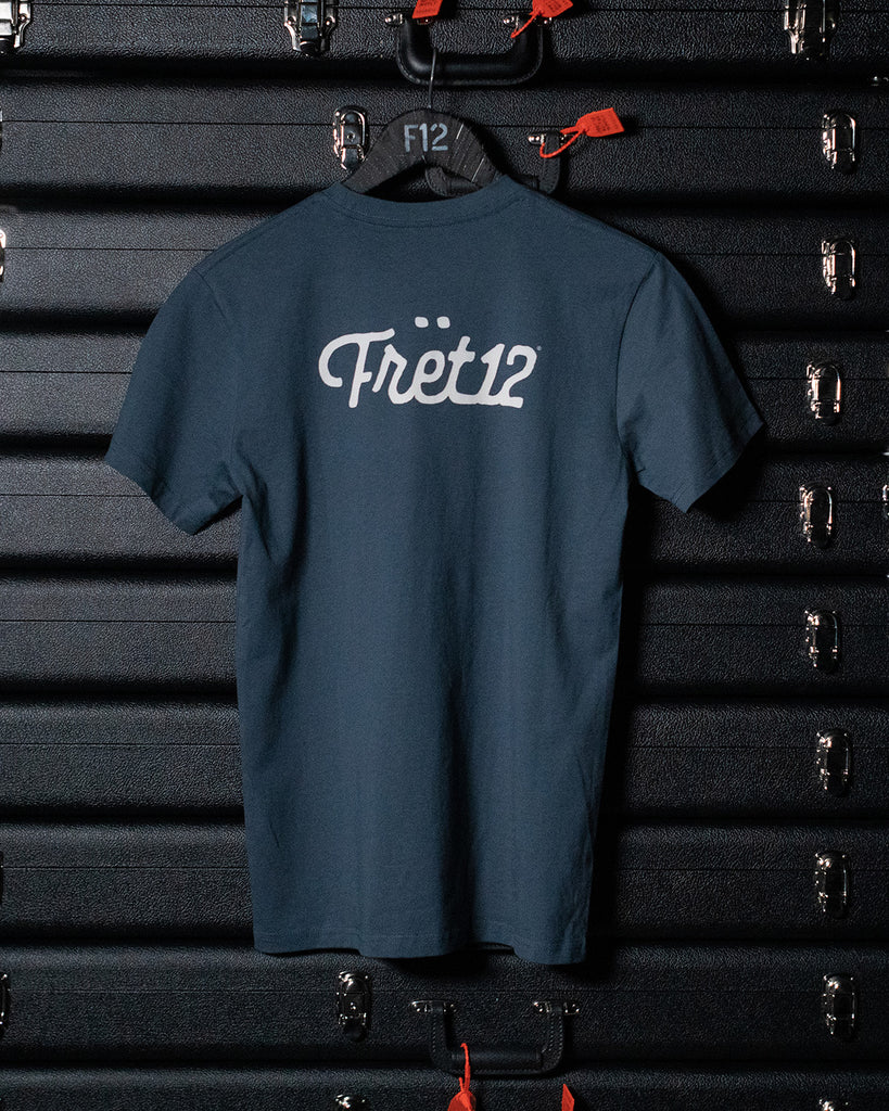 STRING THING TEE - PETROL BLUE