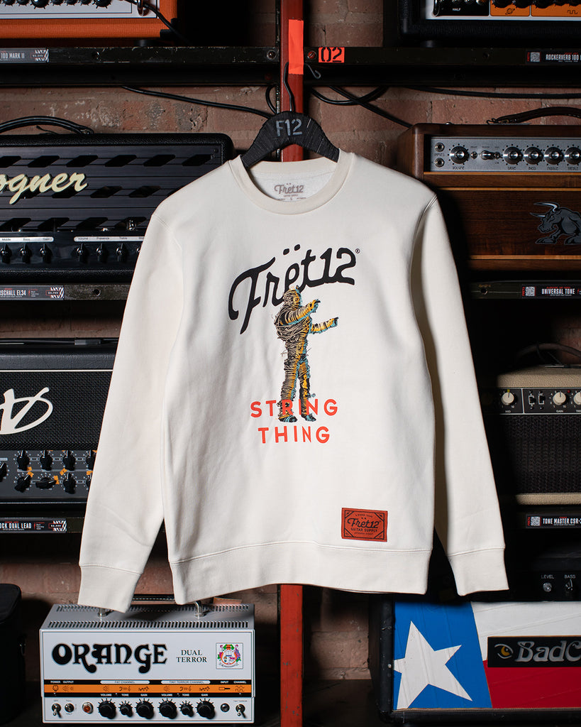 STRING THING ARCH CREWNECK- BUTTER