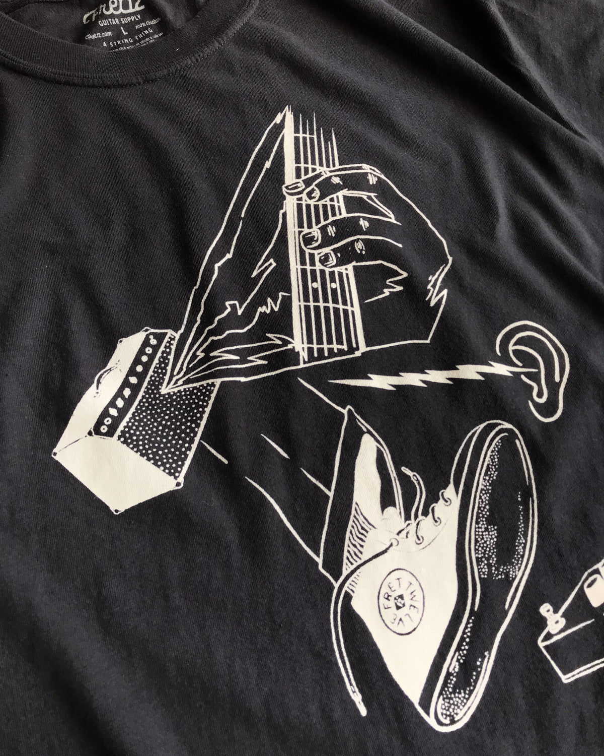 Loud Tee - Black Graphic Shirt | FRET12