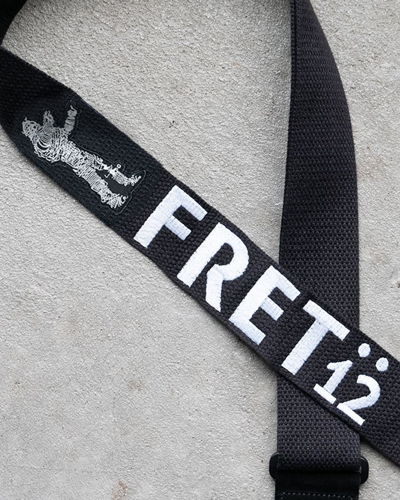 FRET12 STRING THING GUITAR STRAP - BLOCK LOGO