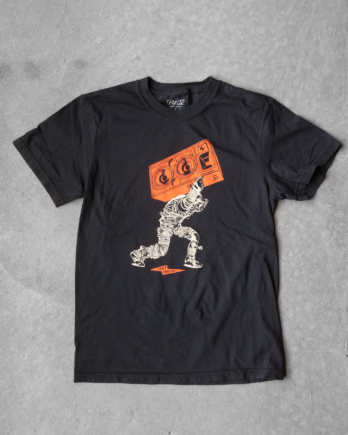 Atlas Tee - Black Graphic Shirt | FRET12