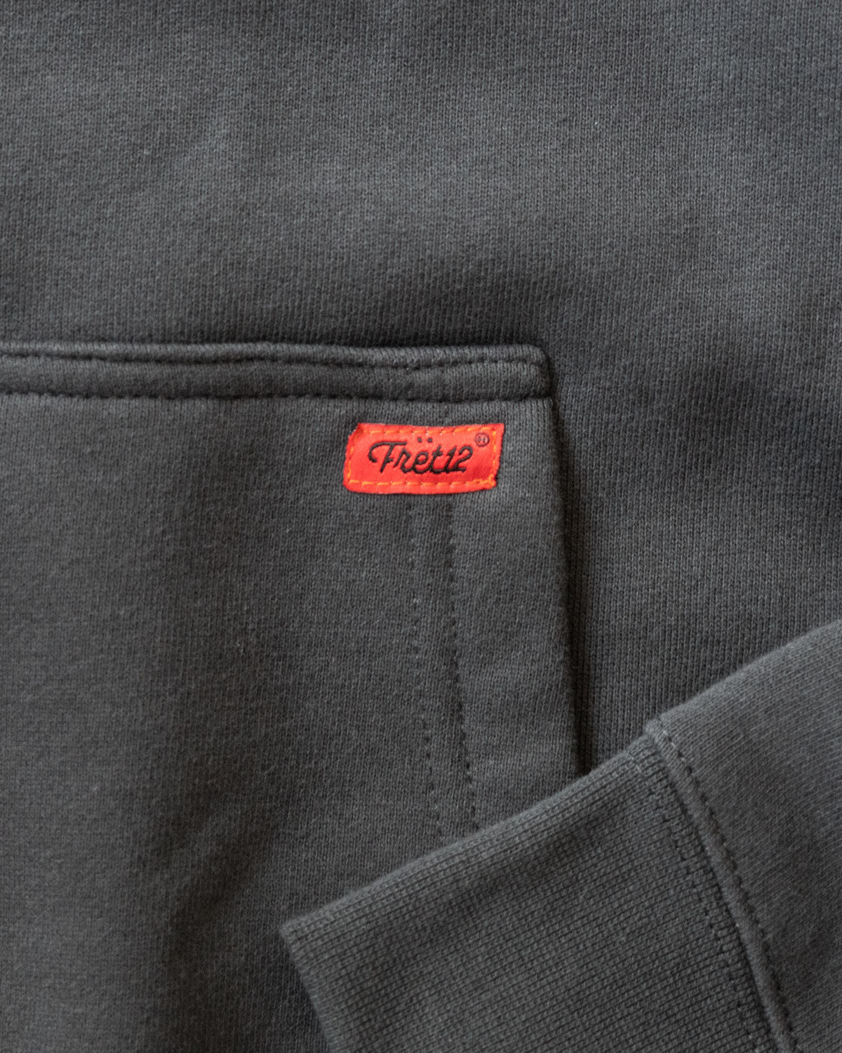 FRET12 SIMPLY ANALOG HOODIE - ASPHALT