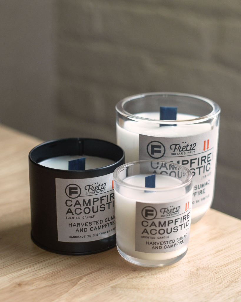 CAMPFIRE ACOUSTIC FRET12 CANDLE – SMALL 3 OZ