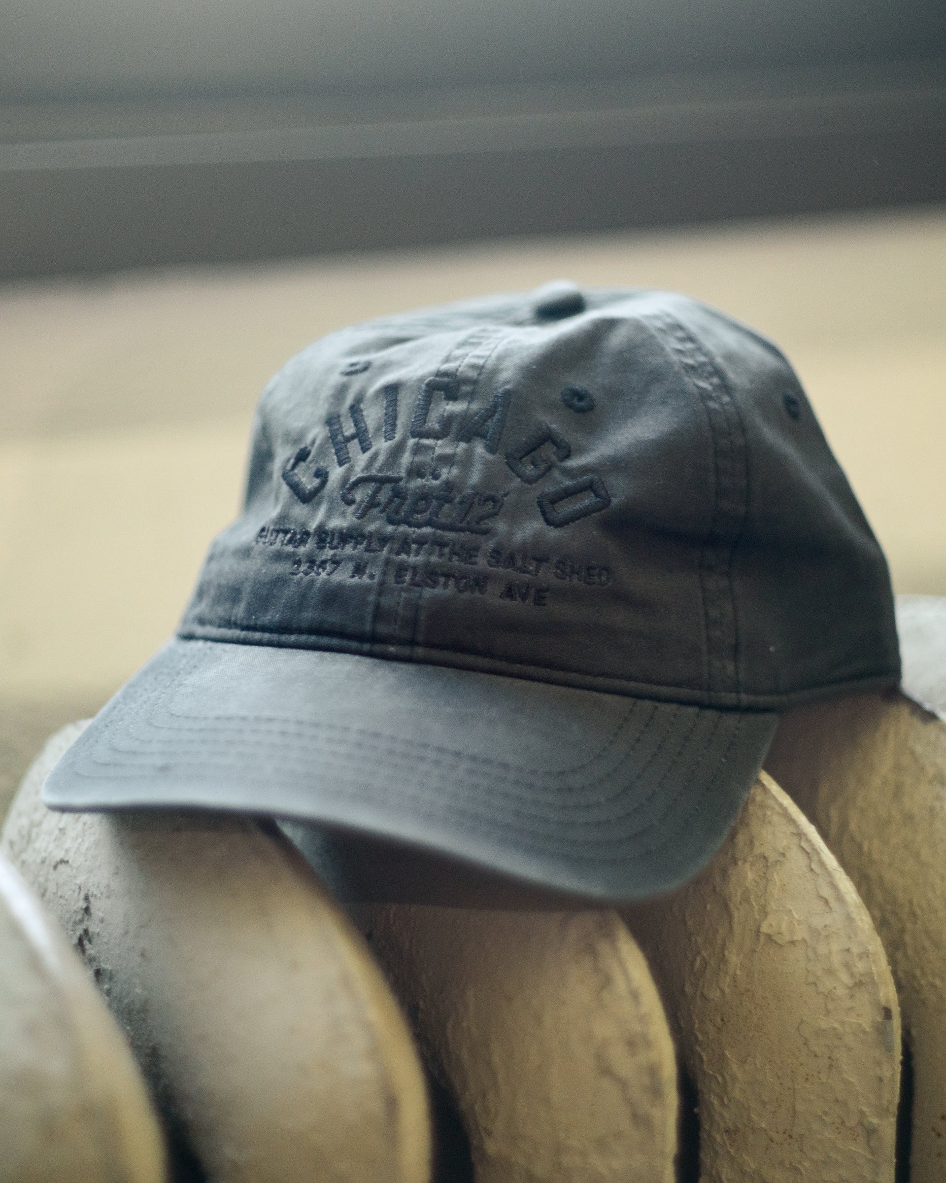 Dark Mode Panel Hat Faded Black Baseball Cap FRET12