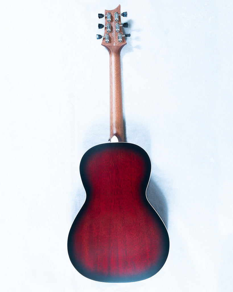 PRS SE PPE20 Parlor Acoustic/Electric - Fire Red Burst Gloss Top Satin Back