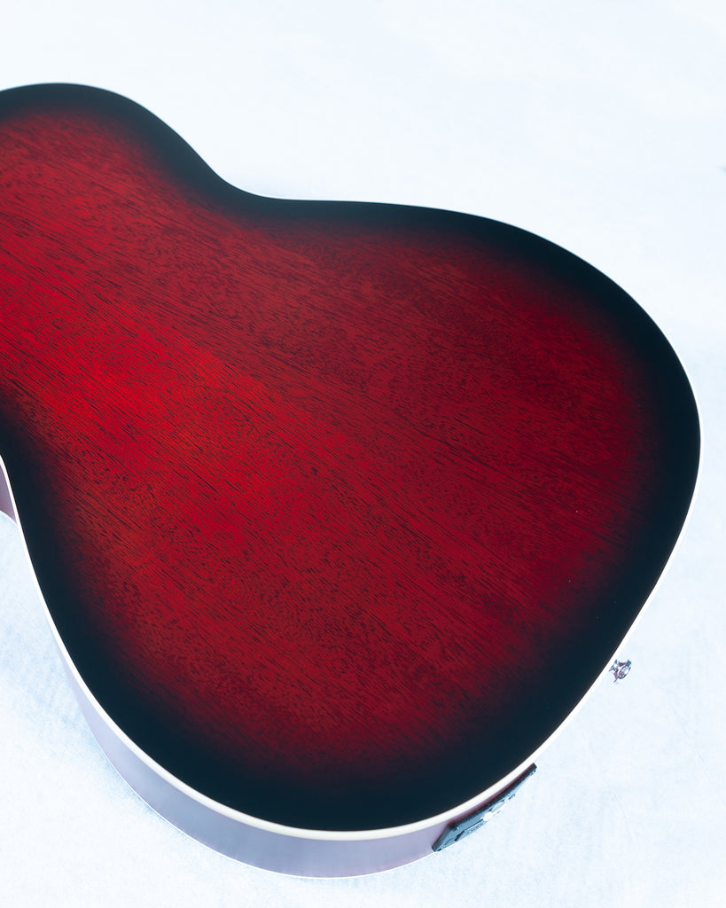 PRS SE PPE20 Parlor Acoustic/Electric - Fire Red Burst Gloss Top Satin Back