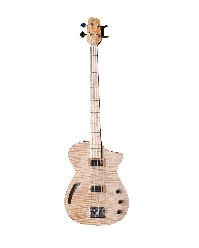 MachMachines Cuyler Model Hollow-Body Electric Bass Guitar
