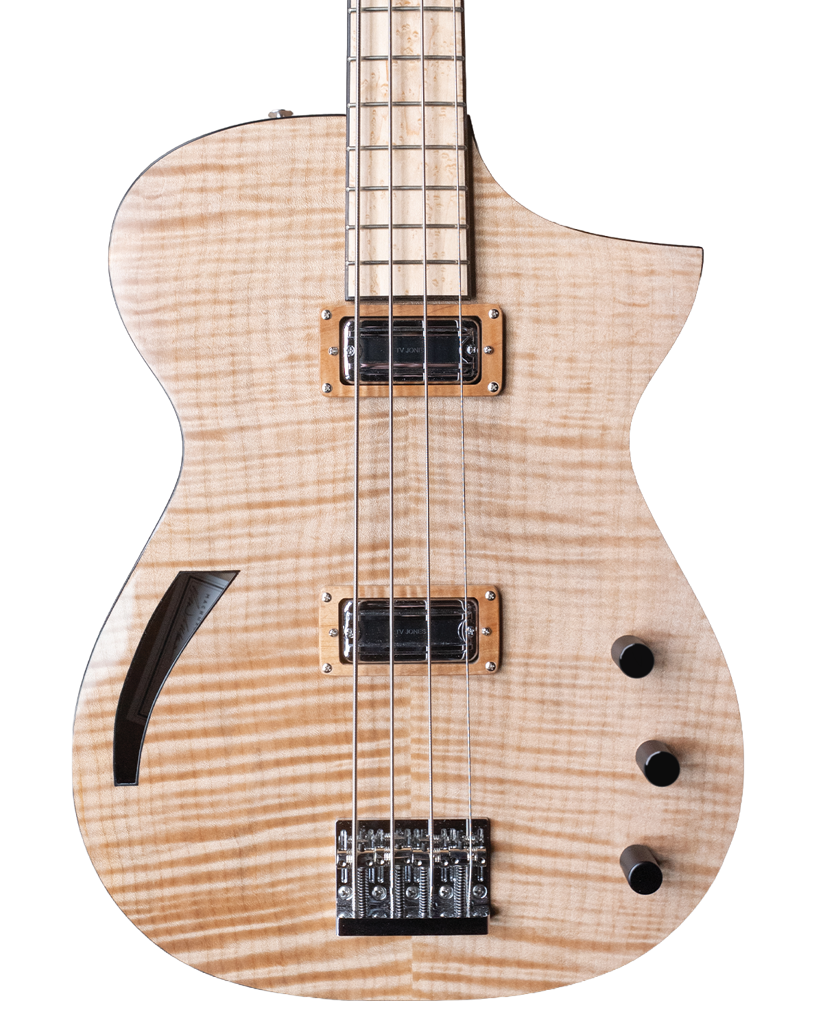 MachMachines Cuyler Model Hollow-Body Electric Bass Guitar