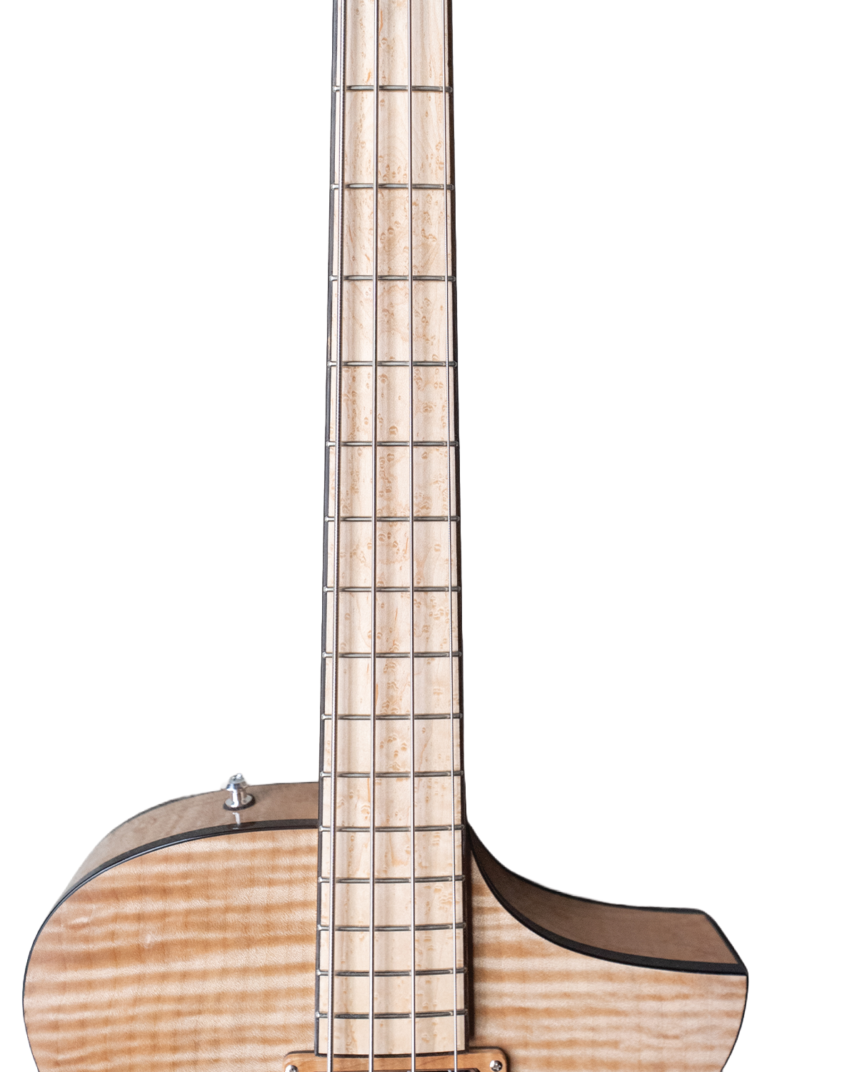 MachMachines Cuyler Model Hollow-Body Electric Bass Guitar