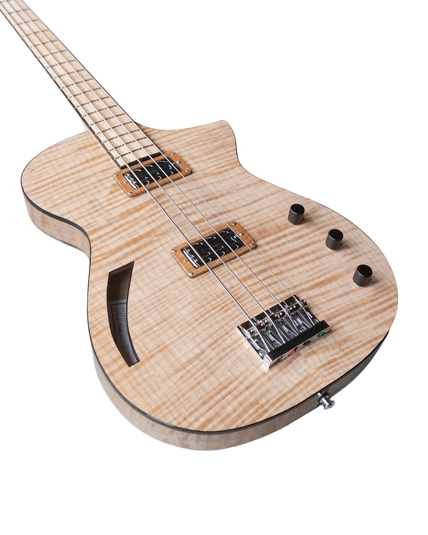 MachMachines Cuyler Model Hollow-Body Electric Bass Guitar