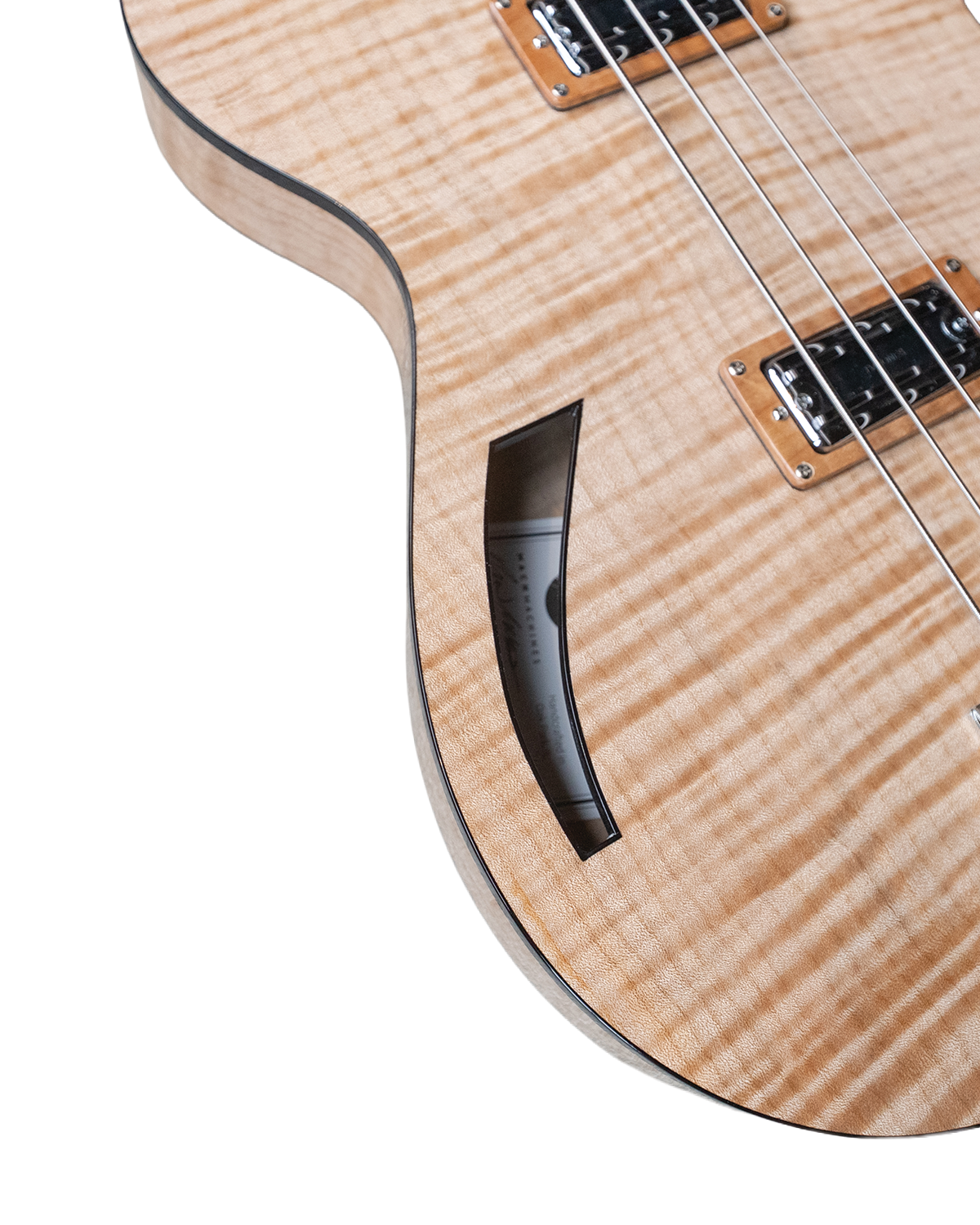 MachMachines Cuyler Model Hollow-Body Electric Bass Guitar