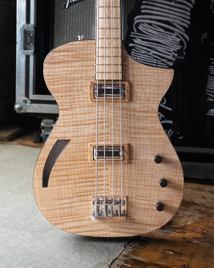 MachMachines Cuyler Model Hollow-Body Electric Bass Guitar