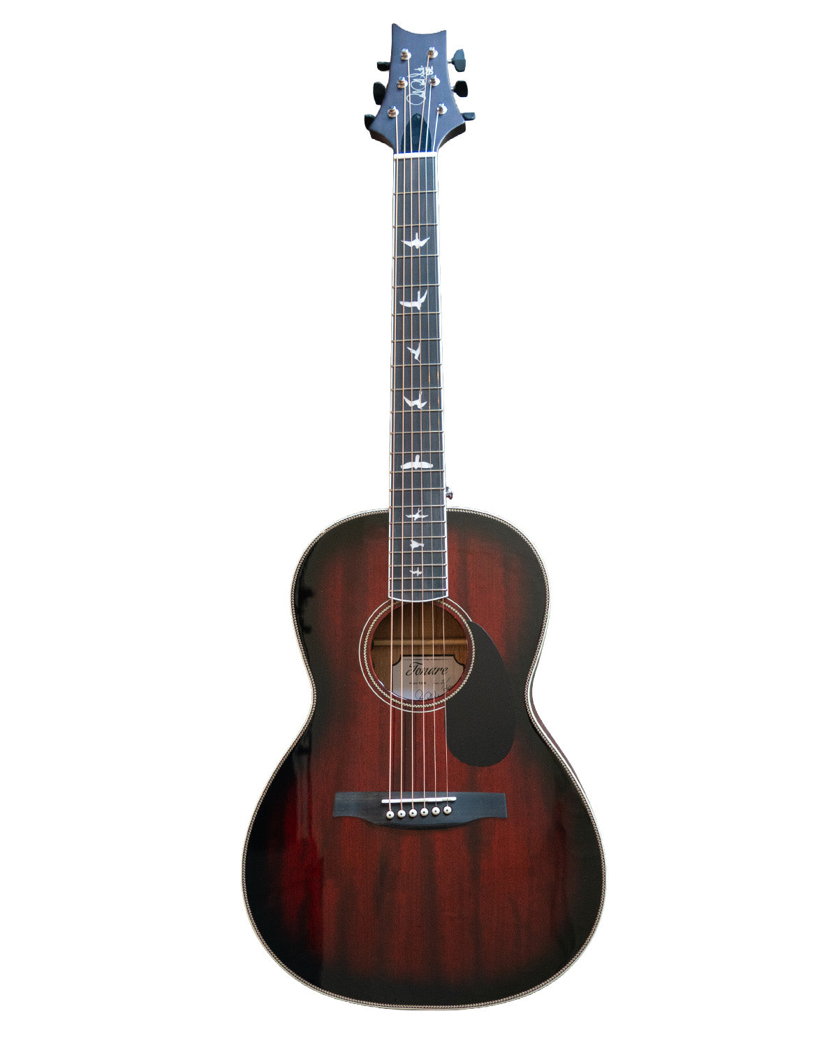 PRS Parlor Acoustic - Fire Red Burst Gloss Top Satin Back