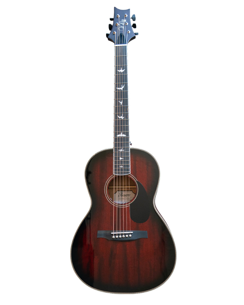 PRS Parlor Acoustic - Fire Red Burst Gloss Top Satin Back