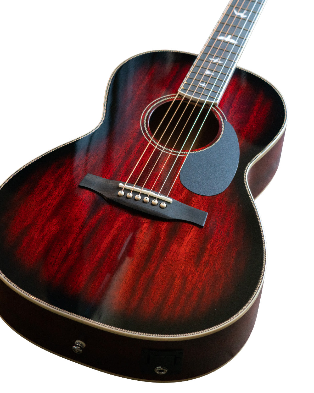 PRS Parlor Acoustic - Fire Red Burst Gloss Top Satin Back