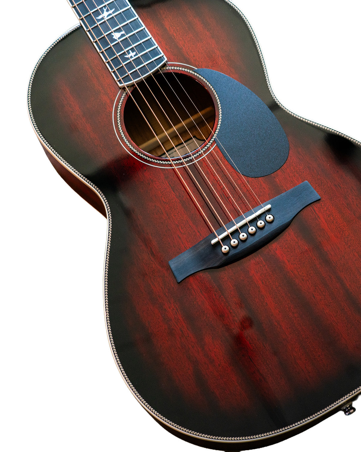 PRS Parlor Acoustic - Fire Red Burst Gloss Top Satin Back