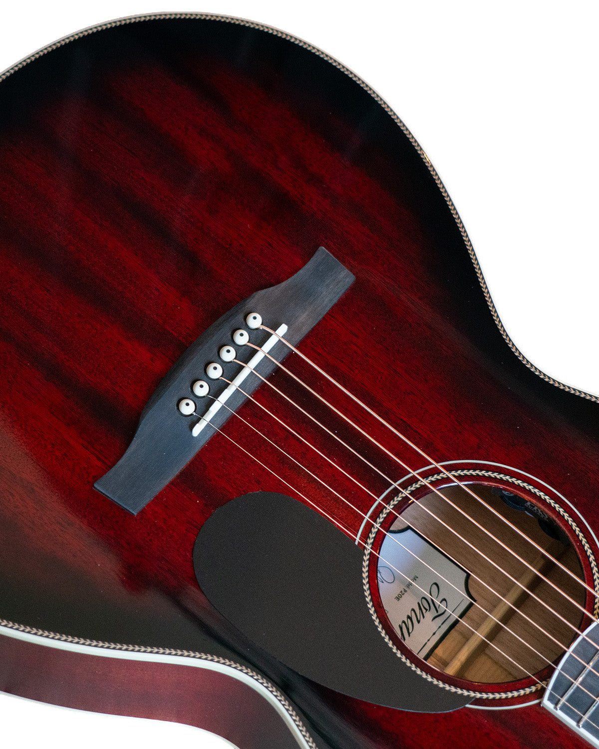 PRS Parlor Acoustic - Fire Red Burst Gloss Top Satin Back