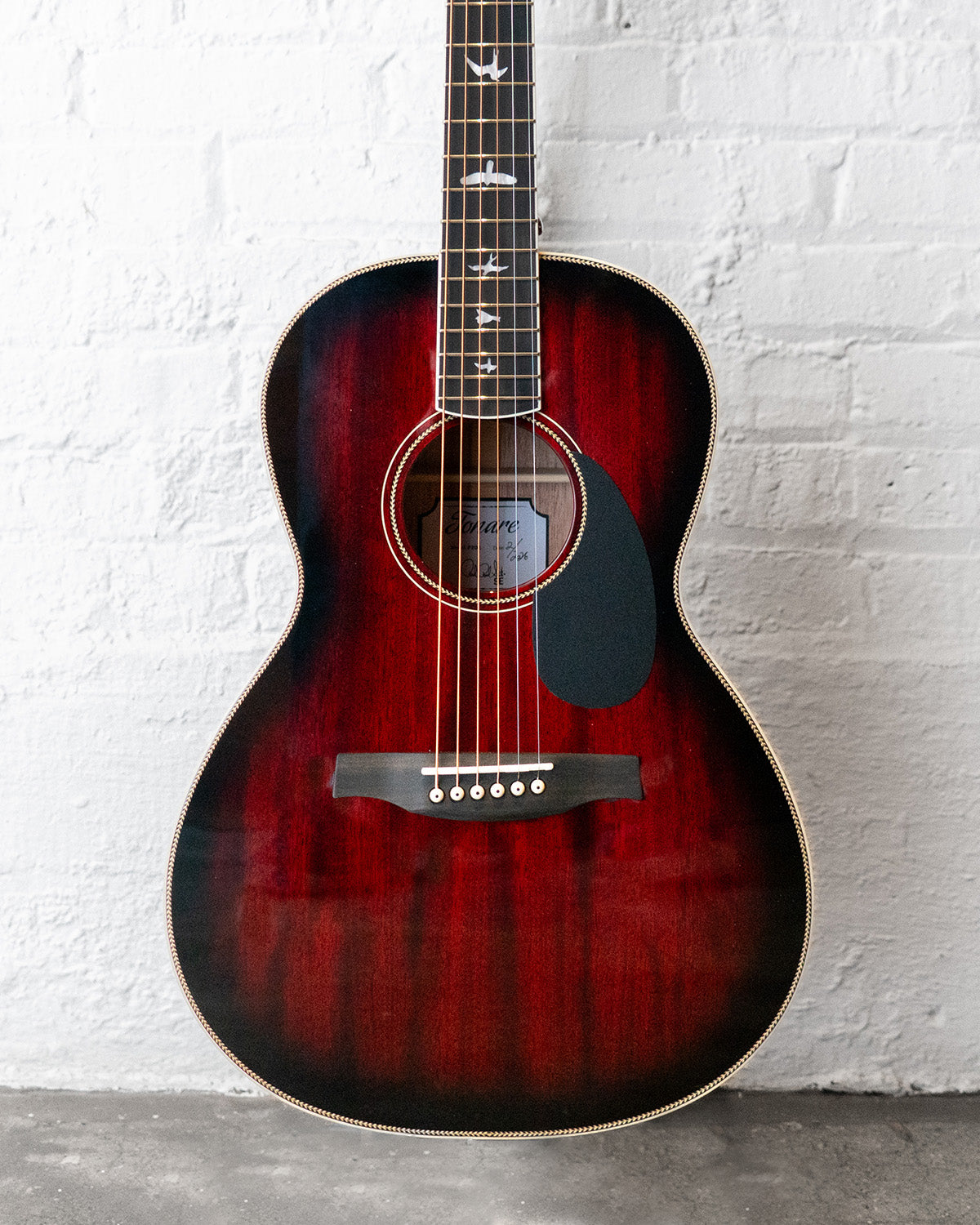 PRS Parlor Acoustic - Fire Red Burst Gloss Top Satin Back