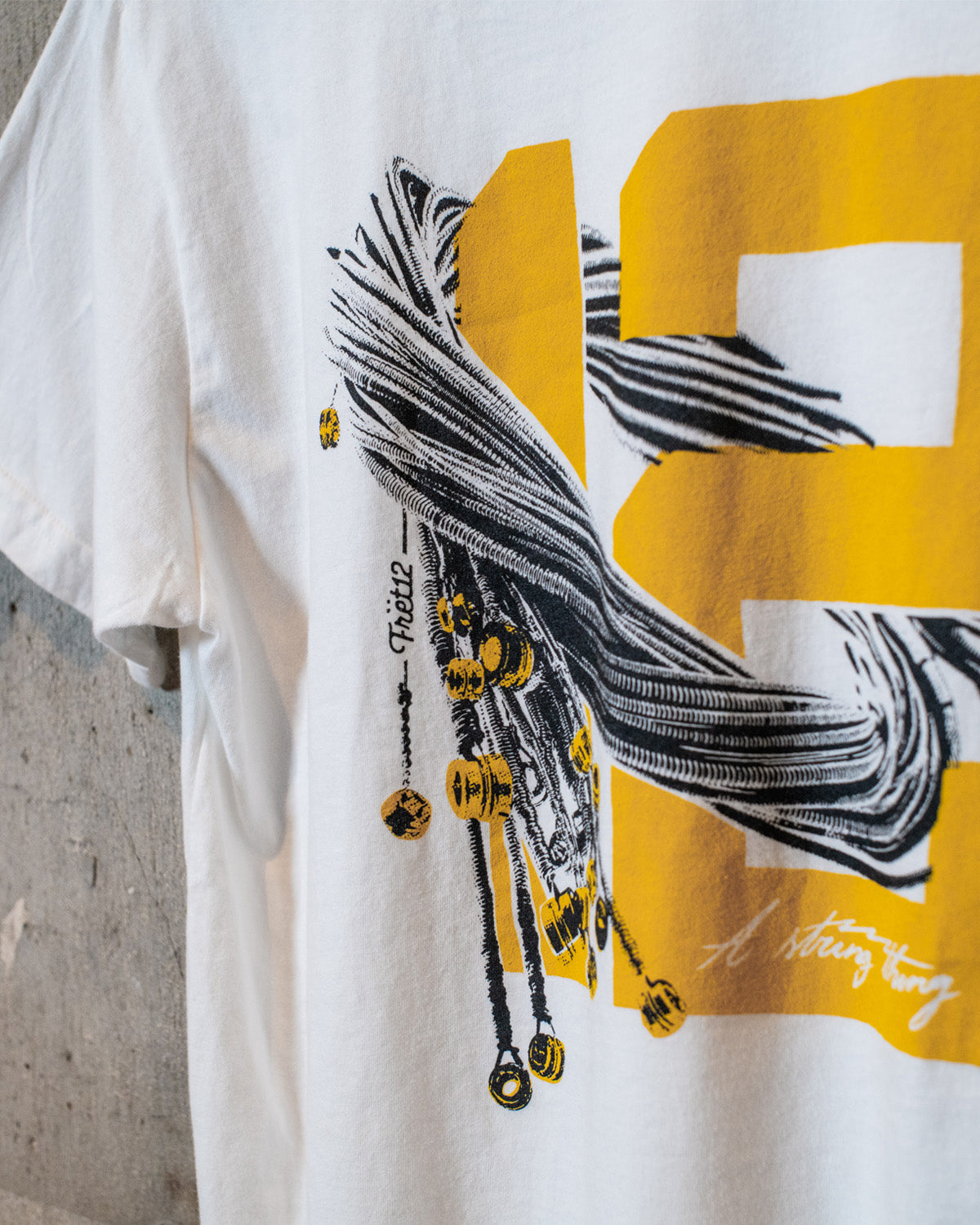 Resonance : 3 Tee - White Graphic Shirt | FRET12