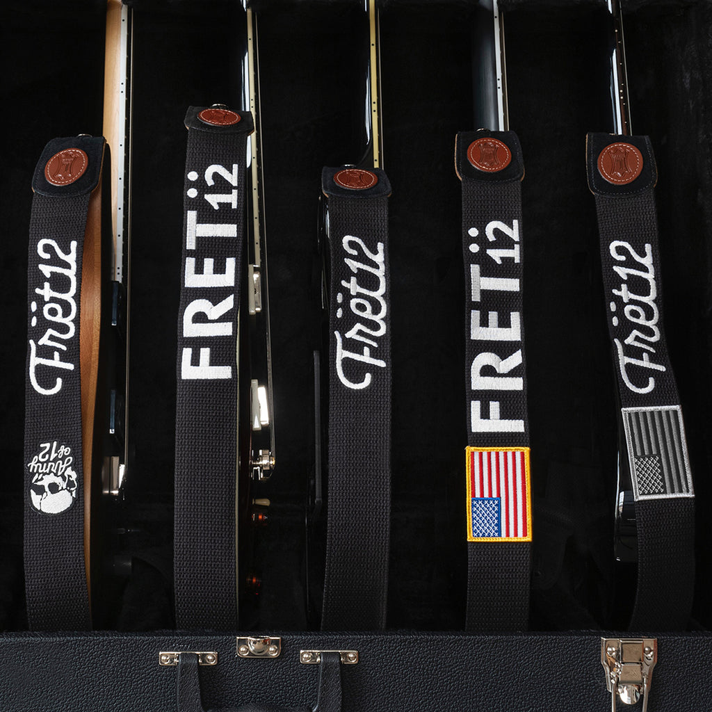 FRET12 SCRIPT LOGO ARMY OF 12 GUITAR STRAP