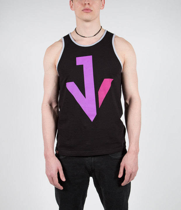 JACKY VINCENT (Falling In Reverse, Cry Venom): JV LOGO SLEEVELESS SHIRT