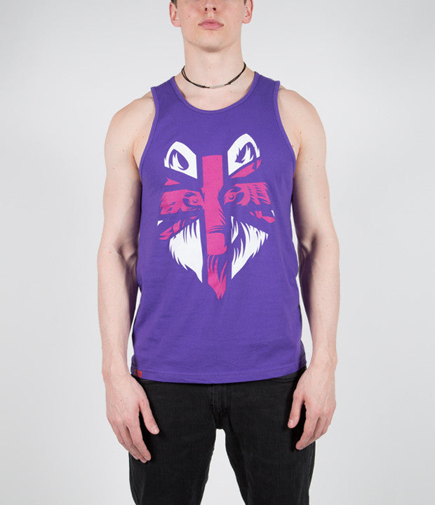 JACKY VINCENT (Falling In Reverse, Cry Venom): WOLF FLAG SLEEVELESS SHIRT