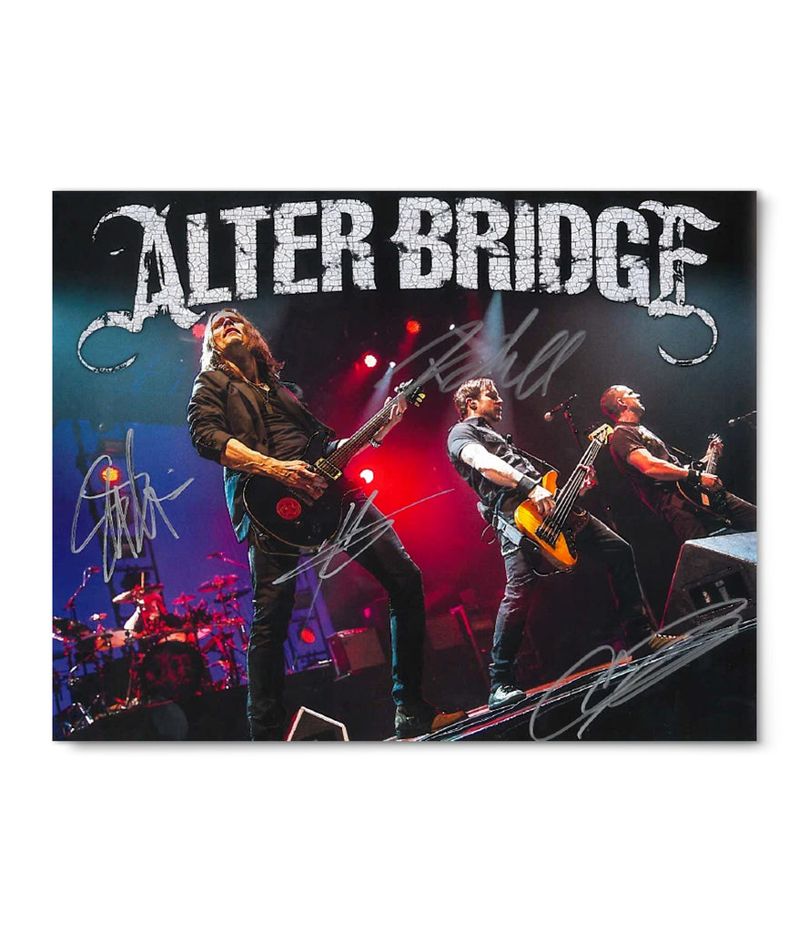 Limited Edition Alter Bridge Autographed Poster