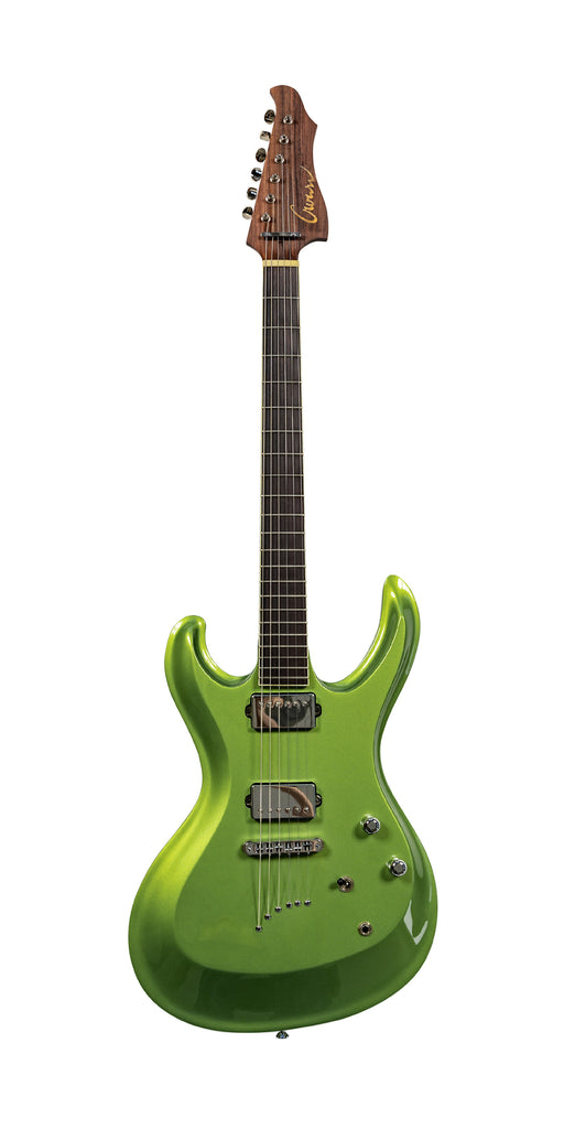 Crown Handcrafted Exaggerated Mosrite - Alien Green