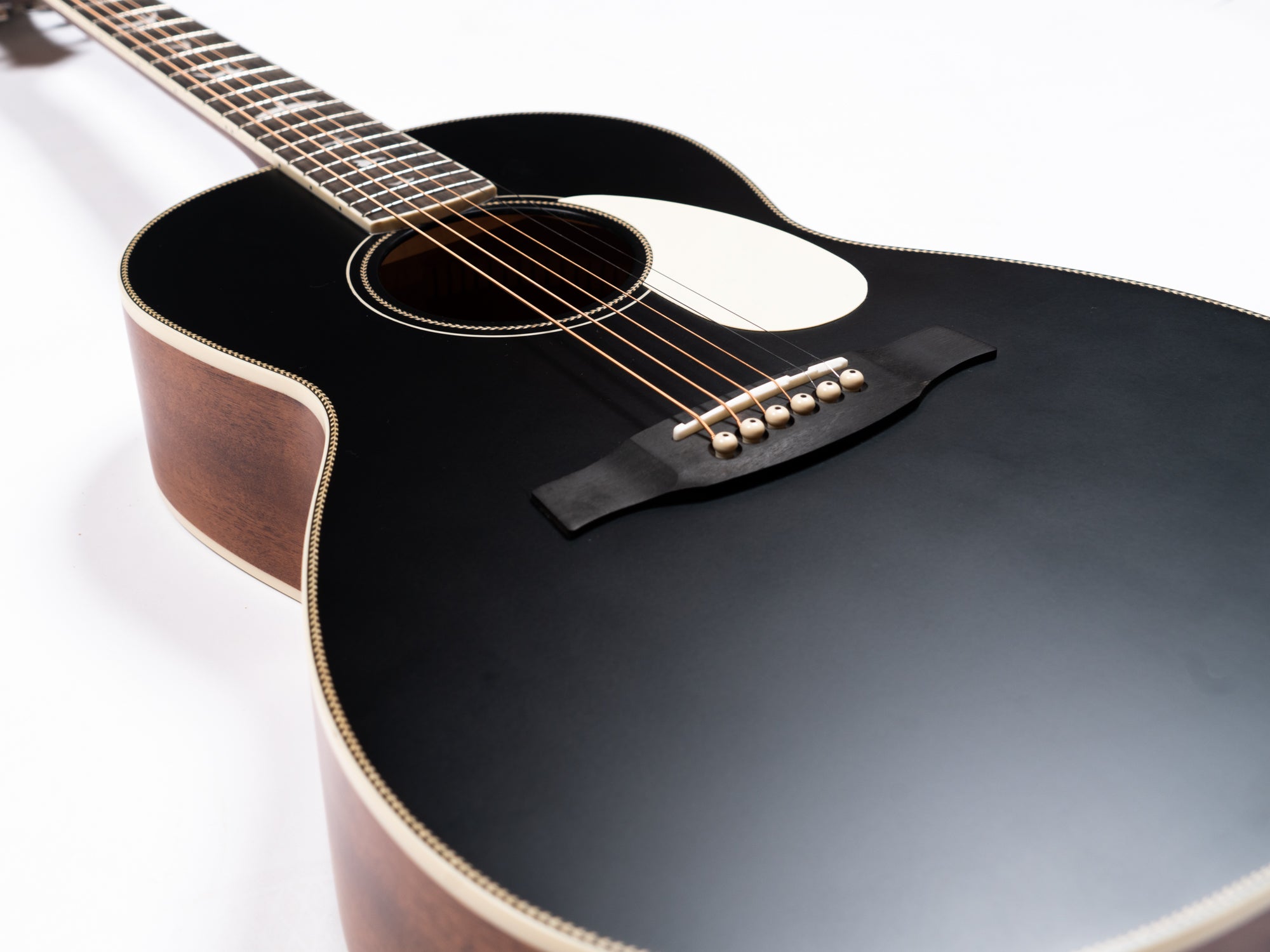 PRS SE P20E Acoustic/Electric In Matte Black - Black Tuners | FRET12