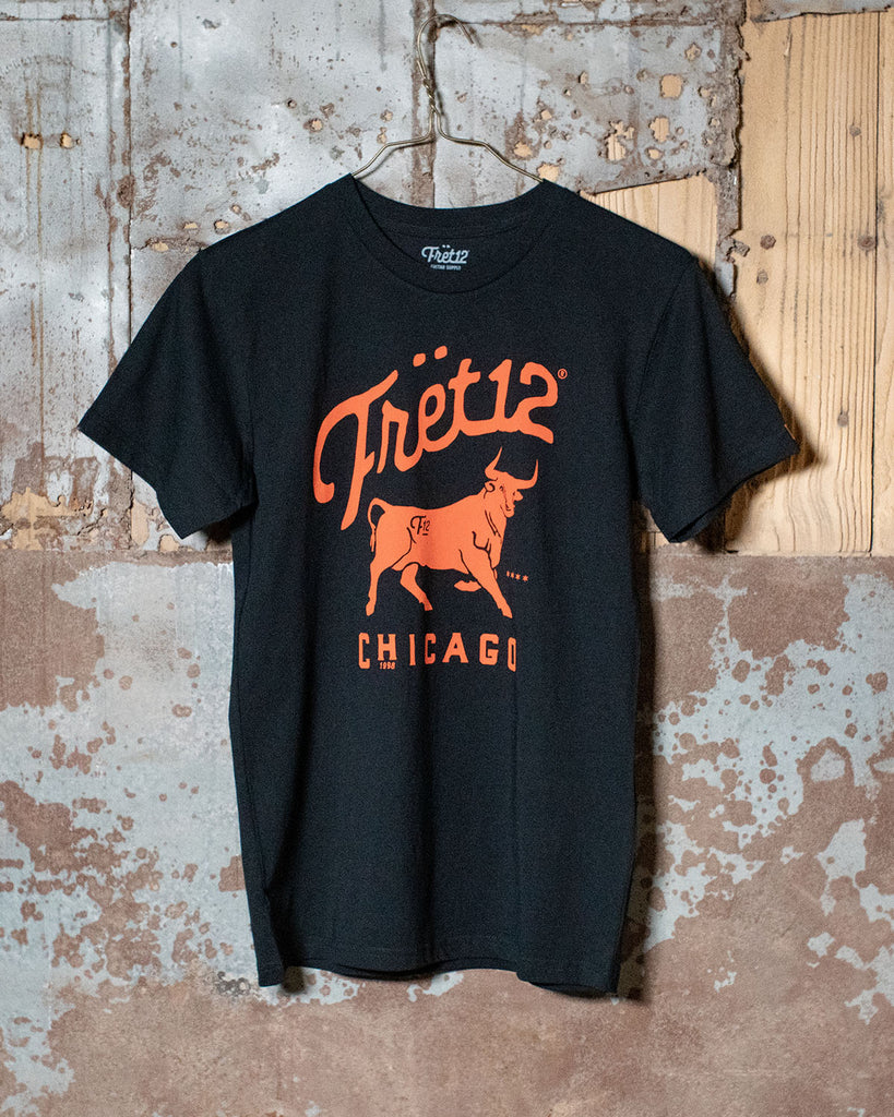 CHICAGO STOCK YARDS TEE - BLACK